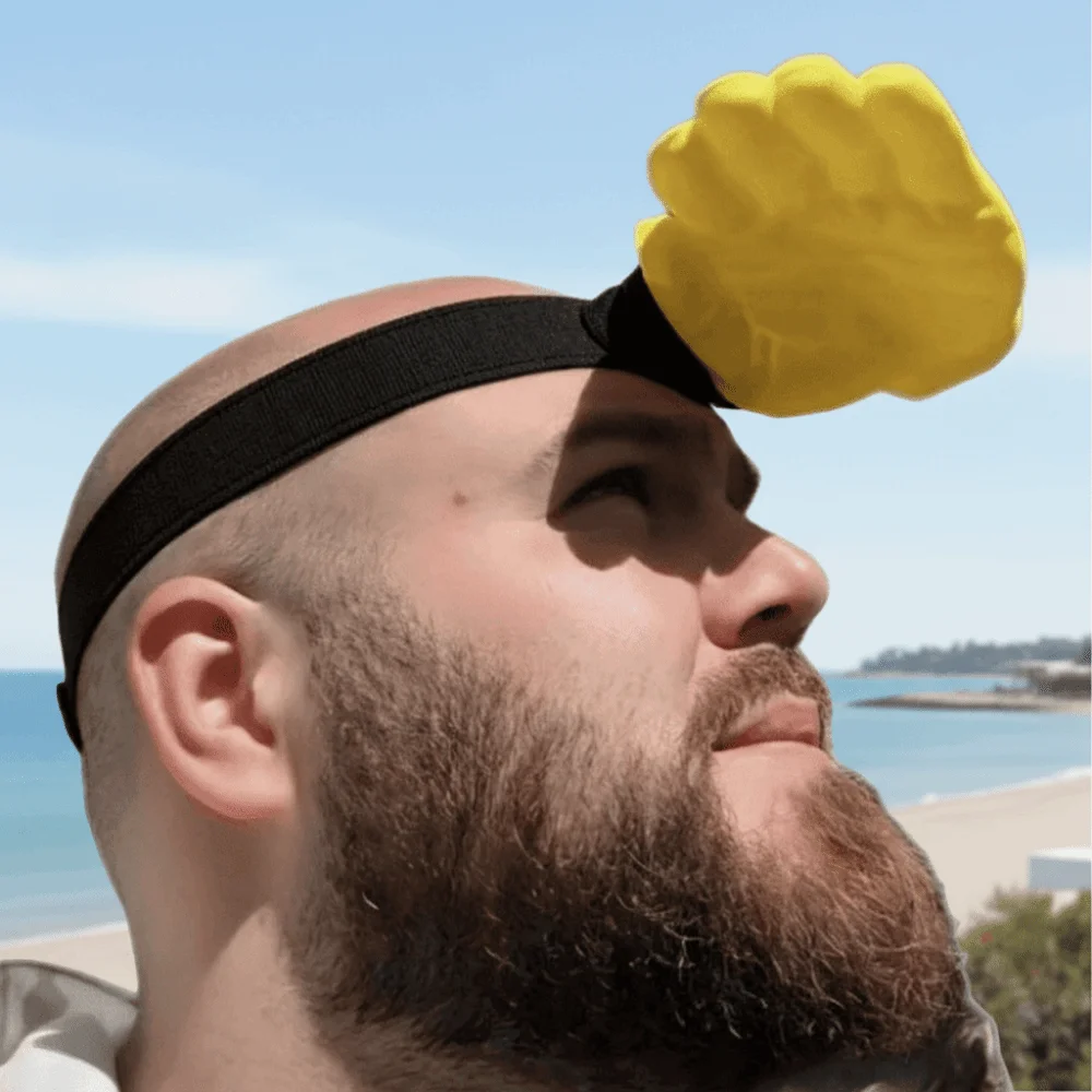 Hair Hoop Palm Sun Visor Headband PLA Adjustable Funny Hand Sun Hat 3D Printed Detachable Sun Protection Quirky Hairband Beach