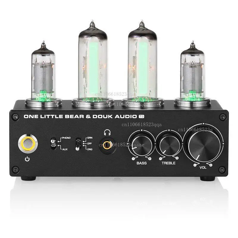 T9 Tube Phono Preamp with 6E2 Magic Eye, MM/MC Input for Vinyl Turntable & Hi-Fi System
