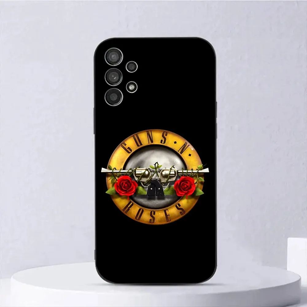 Чехол для телефона Band G-Guns N Roses для Samsung Galaxy A13,A21s,A22,A31,A32,A52,A53,A71,A80,A91, мягкий черный Чехол