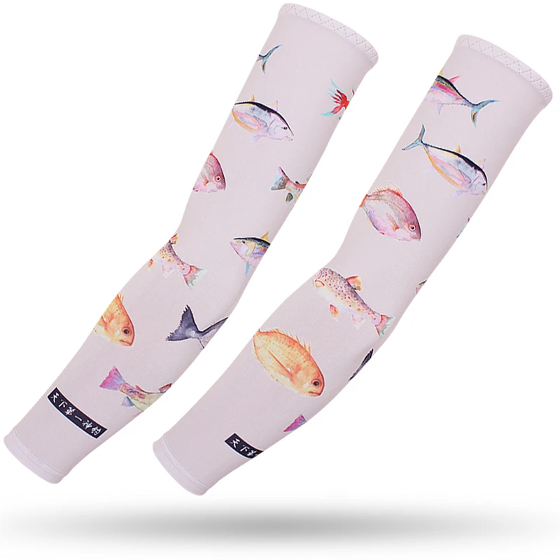 2Pices Ice Fabric Arm Warmers, Running, Camping, Basketball, Sleeve Covers, Cycling Arm Protectors, Fishing Sleeve Covers