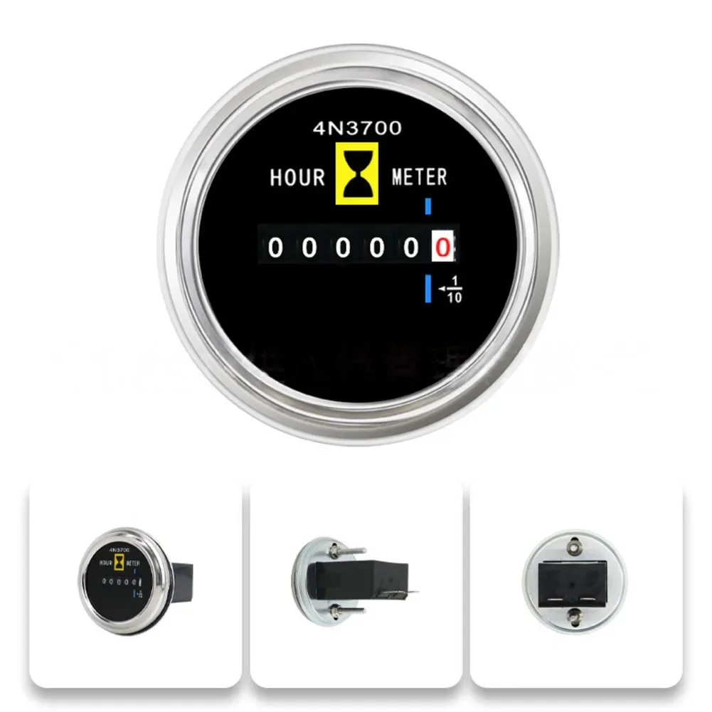 Working Hour Meter 52MM Timing Meter 4N3700 4N-3700 Operating Hours Meter 52MM Timer Excavator Loader  Auto Parts