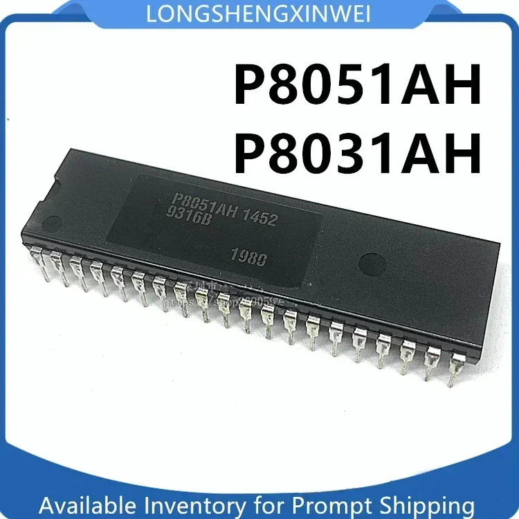 1PCS  P8051AH P8031AH NEW 8-bit Microcontroller Integrated IC Chip with Direct Insertion Into DIP-40