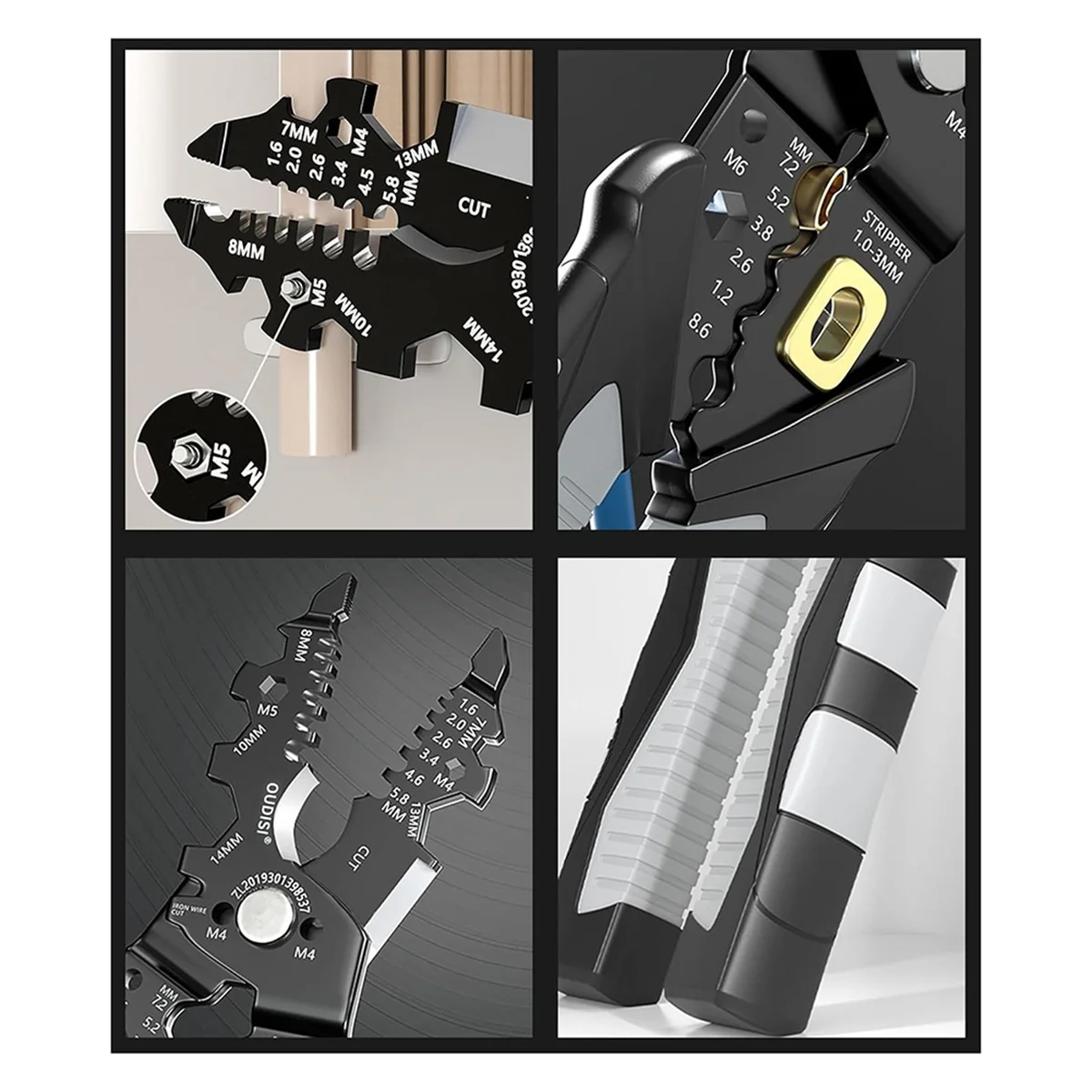 Wire Stripper Tool,25-In-1 Multifunction Wire Strippers Electeical,8Inch Multifunctional Electricion Pliers