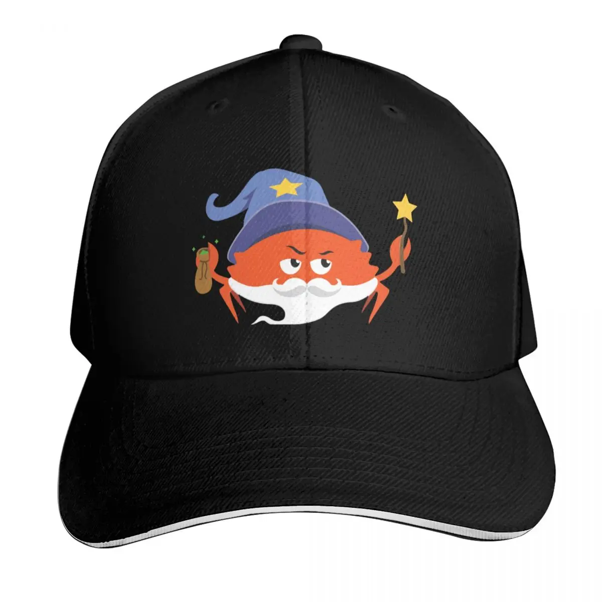

Rust Programming Language - Ferris the Wizard Baseball Cap Anime Horse Hat Designer Hat Golf Hat Man Men Hats Women's