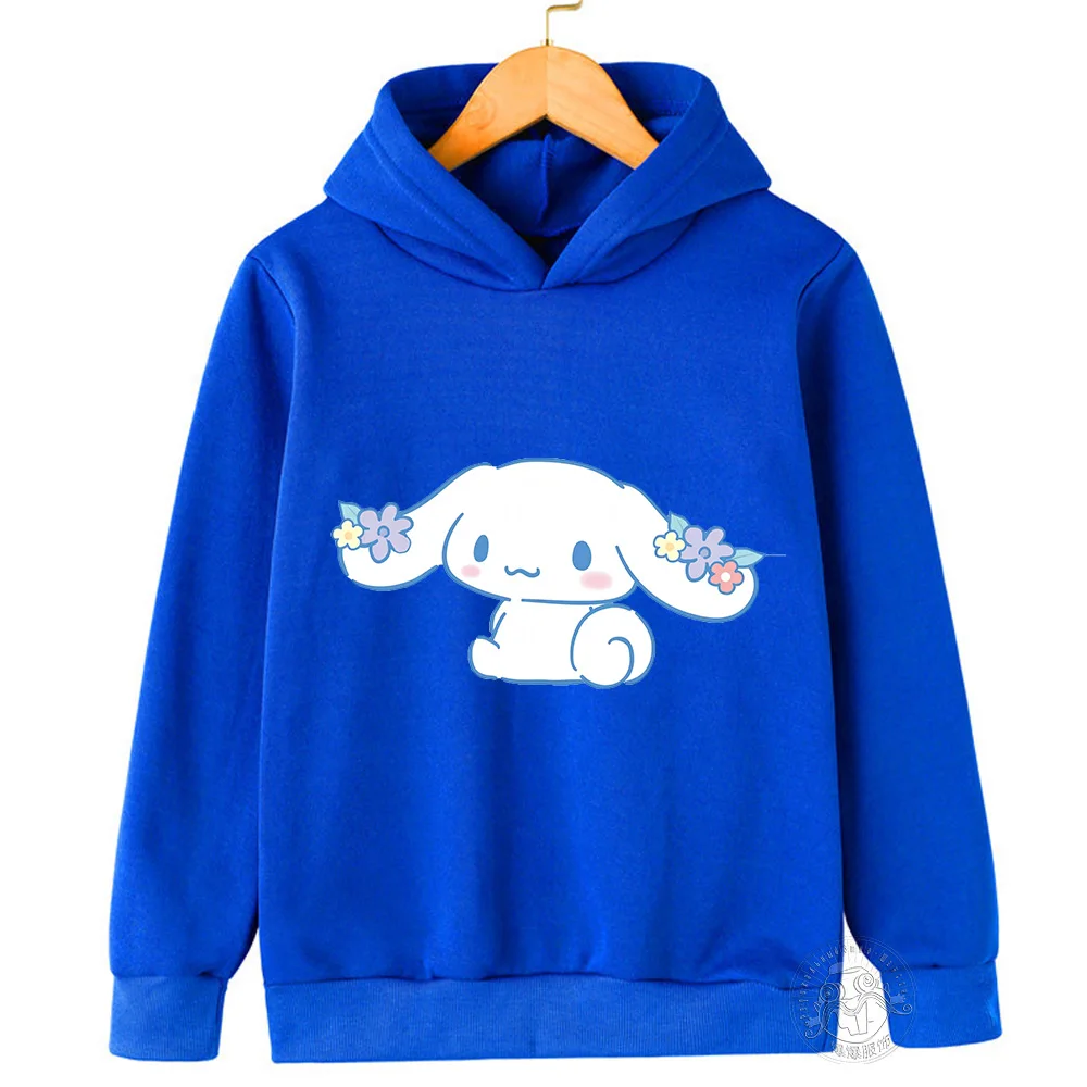 Kawaii Cinnamon Roll Hoodie Clothing Girls Clothing Fashion Casual cartoon clothing Fall Warm Sweatshirt Children\'s tops