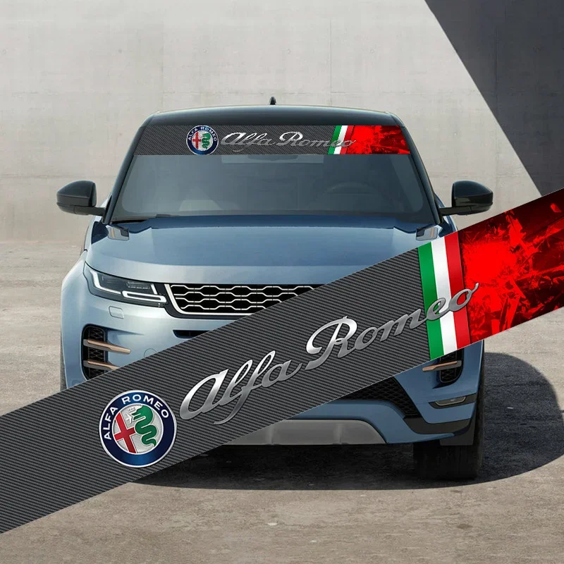 ملصق عاكس للزجاج الأمامي للسيارة لسيارة ألفا روميو جوليا جي تي جوليتا 156 159 155 ميتو ستيلفيو تونال بريرا سبايدر غلوريا