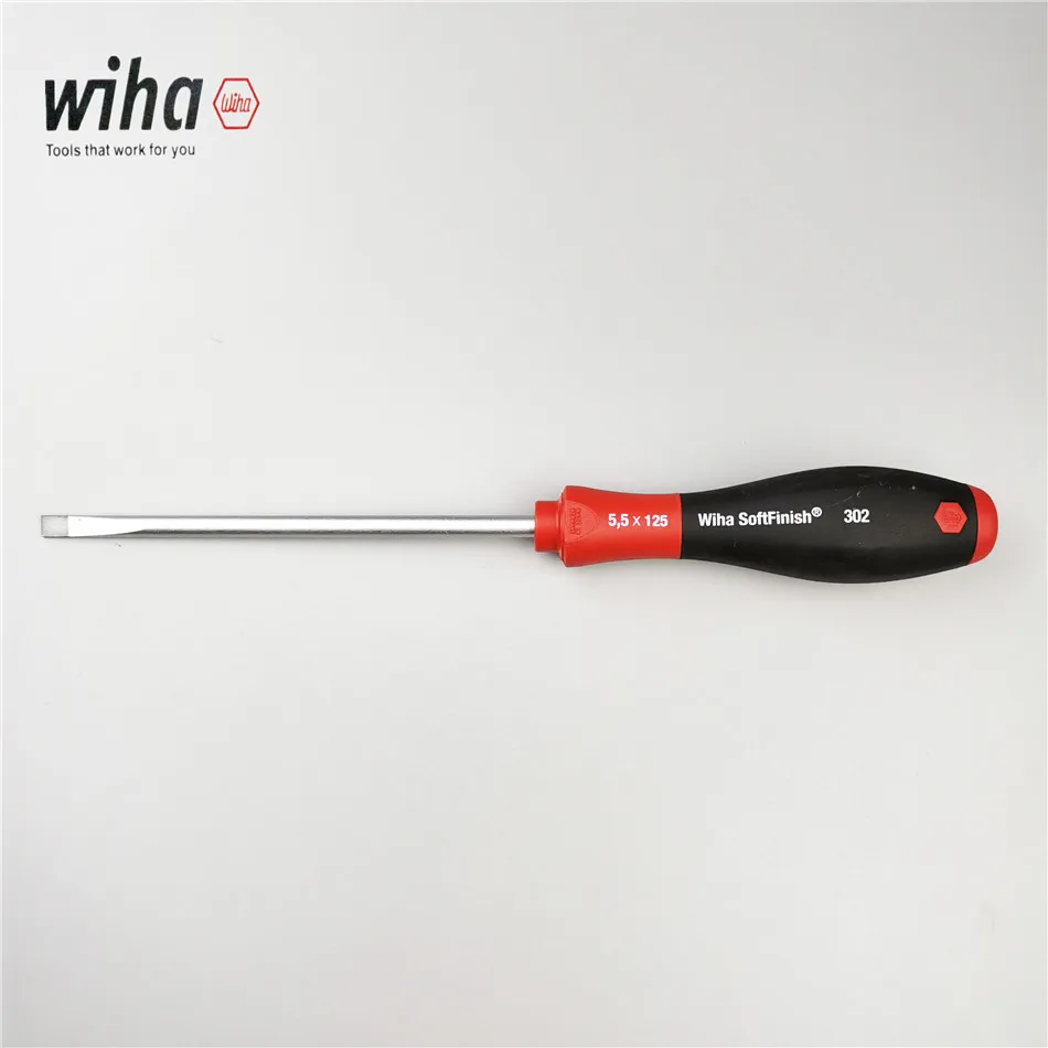 German Wiha Phillips screwdriver softFinish chrome plated slender screwdriver PH2 5.5 6.5