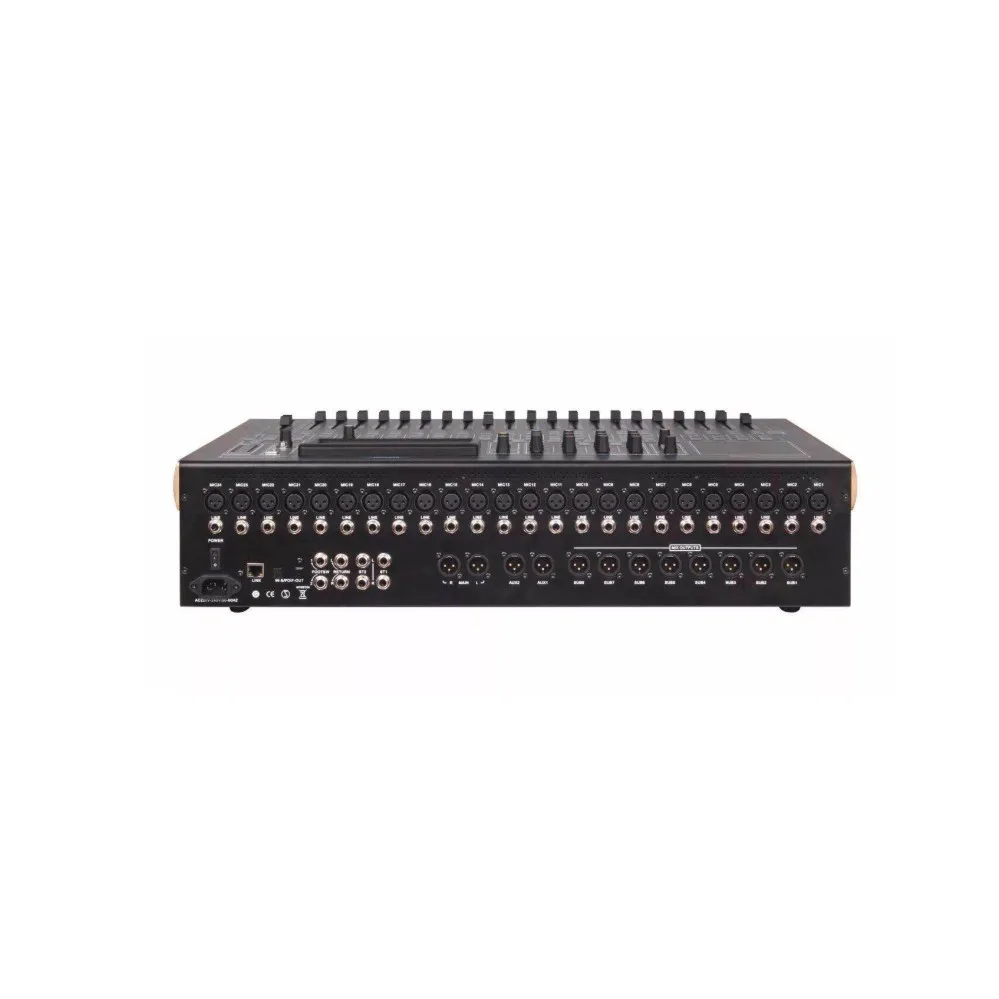 32 Channels Digital Audio Mixer DB16DL OEM with 24 Mic 2 Groups 1 Return Sound Card Mp3 and Fibre-optical Echo Karaoke
