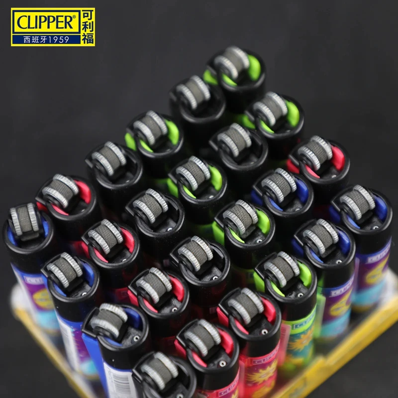 New 24pcs Clipper Lighter Windproof Lighter Inflatable Explosion-proof Disposable Electronic Lighter Macarone  Lighters Smoking