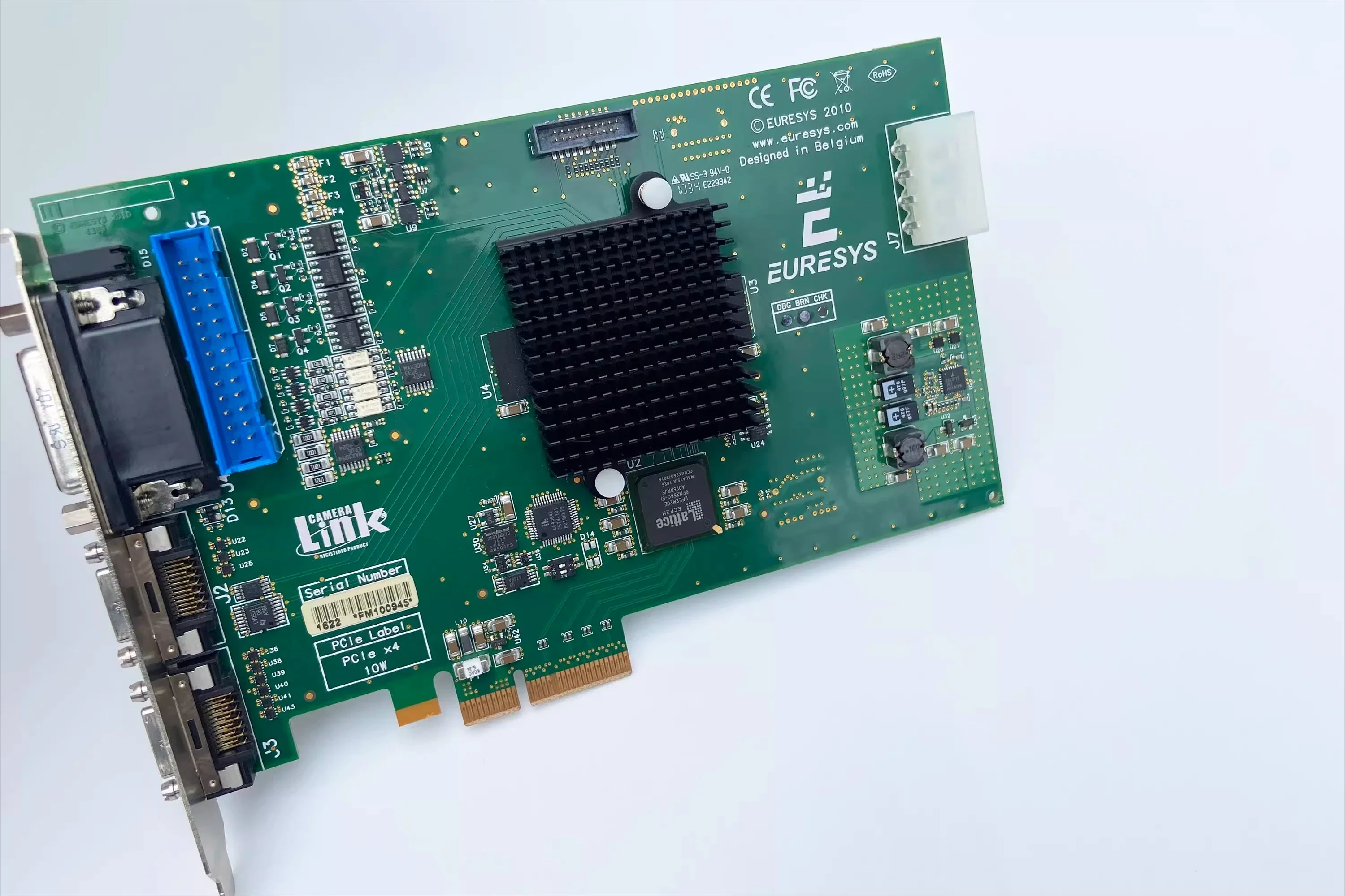 EURESYS 2010 image capture card 1622 PCIe X4 cameralinK industrial camera card