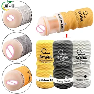 Masturbator Pria Manual Mainan Seks Erotis Pelatih Penis Cangkir Pesawat Klimaks Siput Pengisap Mulut Vagina Anal Karet Lembut untuk Pria Dewasa 10 penjualan terbaik mainan seks mulut - №