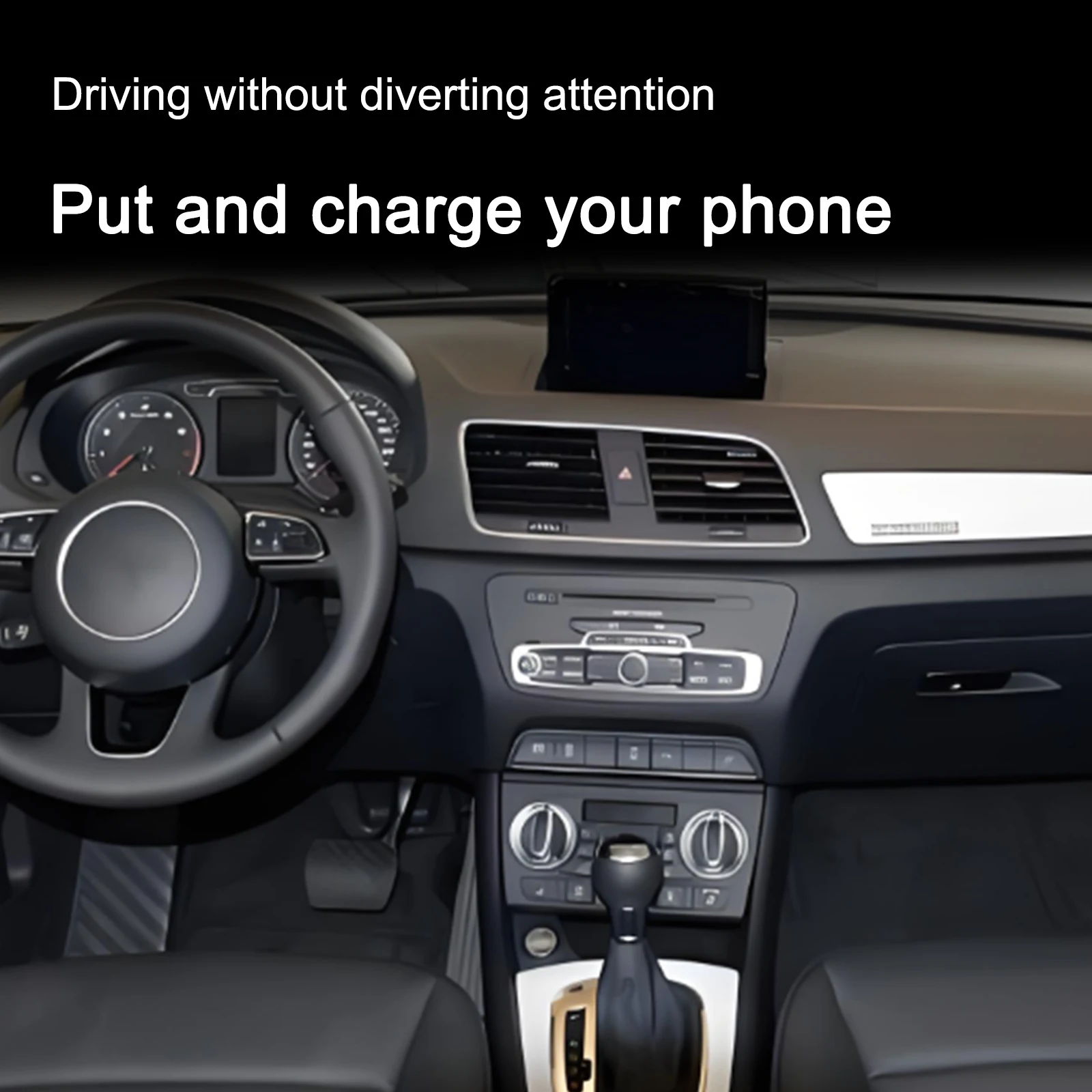 2din The Latest Wireless Charger Car Center Console Phone Fast Charging Pad Holder For Audi Q3 2013-2018 Armrest Box Accessories