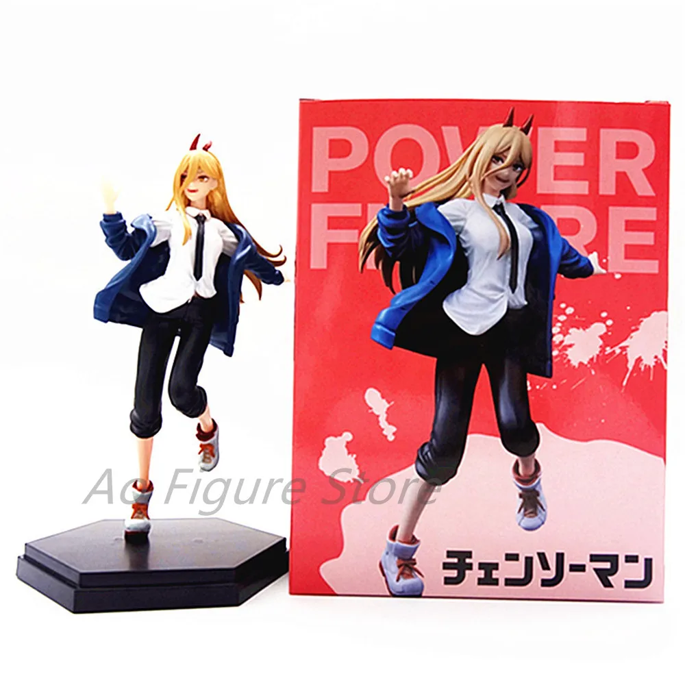 21cm motosierra hombre Anime Denji figura Power figura de acción Pochita figura escena ornamento Makima modelo muñeca Makima juguetes en caja PVC