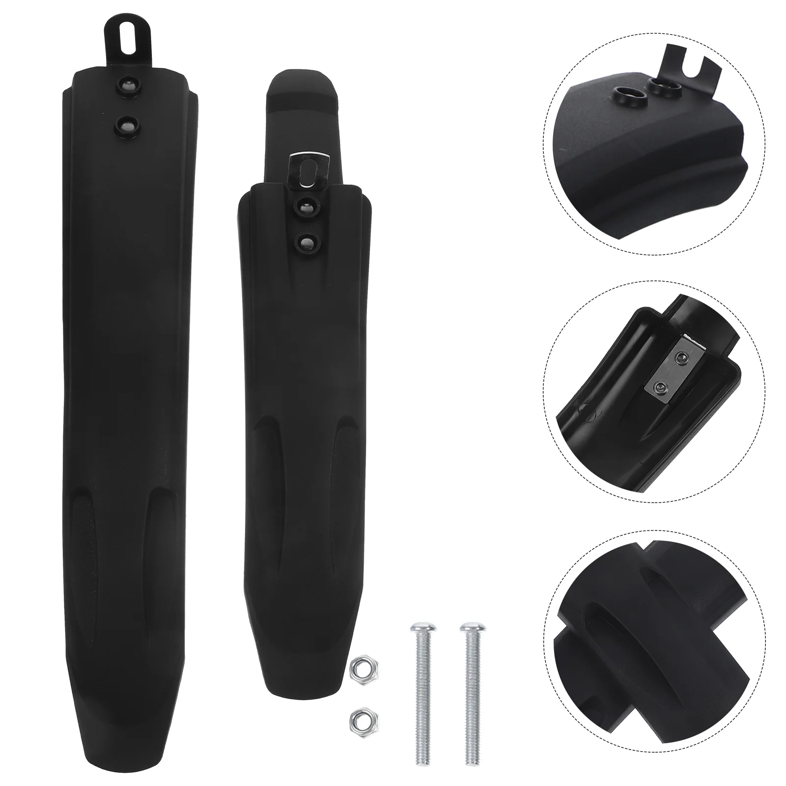 

2 Pcs Bicycle Portable Bike Mudguard For Bicycles Universal Replacement Front Guards Pp