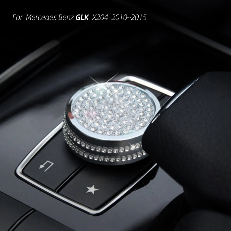 For Mercedes Benz GLK X204 Interior Modification Crystal Center Console Decoration Sticker Bling Car Accessories view 3