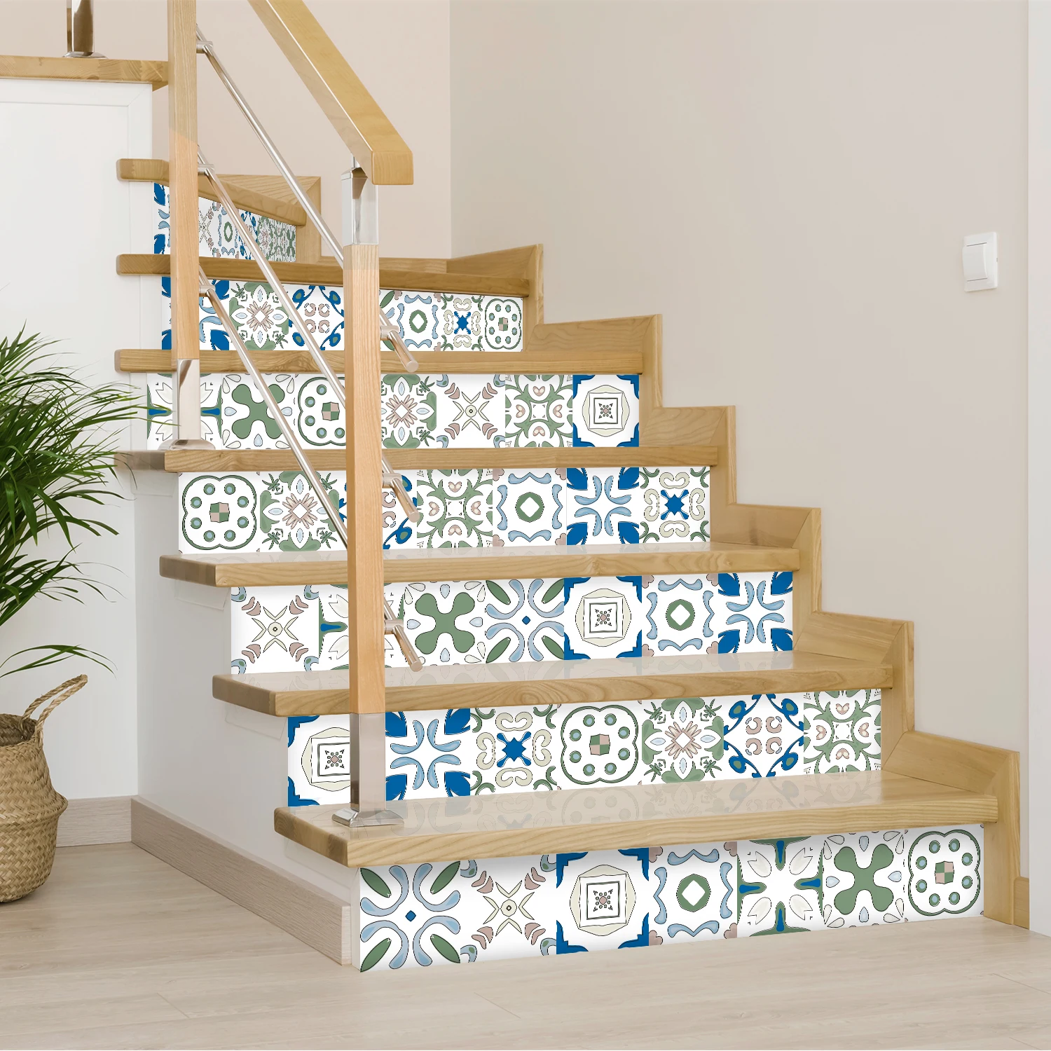 24 Stück europäische Mandala wasserdichte selbst klebende Wanda uf kleber Fliesen aufkleber PVC Küche Schlafzimmer Wohnkultur Tapete – Detail 19