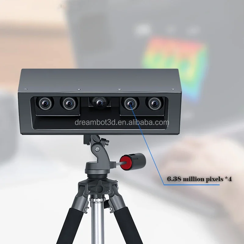 Dreambot3d Four Lens Fast Scan CCD Sensor High Precision Blue Light Photography 3D Scanner For 3D Reverse Engineering Detection
