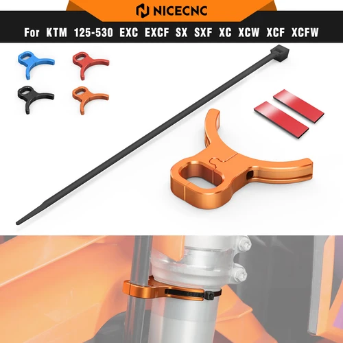 Imagen 1 del producto NICECNC para KTM EXC 300 2004-2026 soporte de abrazadera de guía de línea de freno delantero para KTM EXC-F 350 SXF 450 Husqvarna TE 300 GasGas EC 300