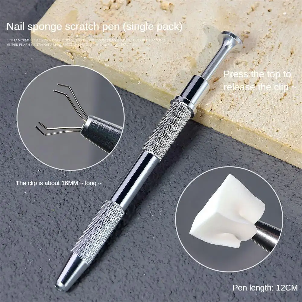 Pen Tool Not Easy To Fall Off Gradient Manicure Sponge Nail Salon Special Tools Easy To Use Nail Tools Pat Glue Mini Save Time