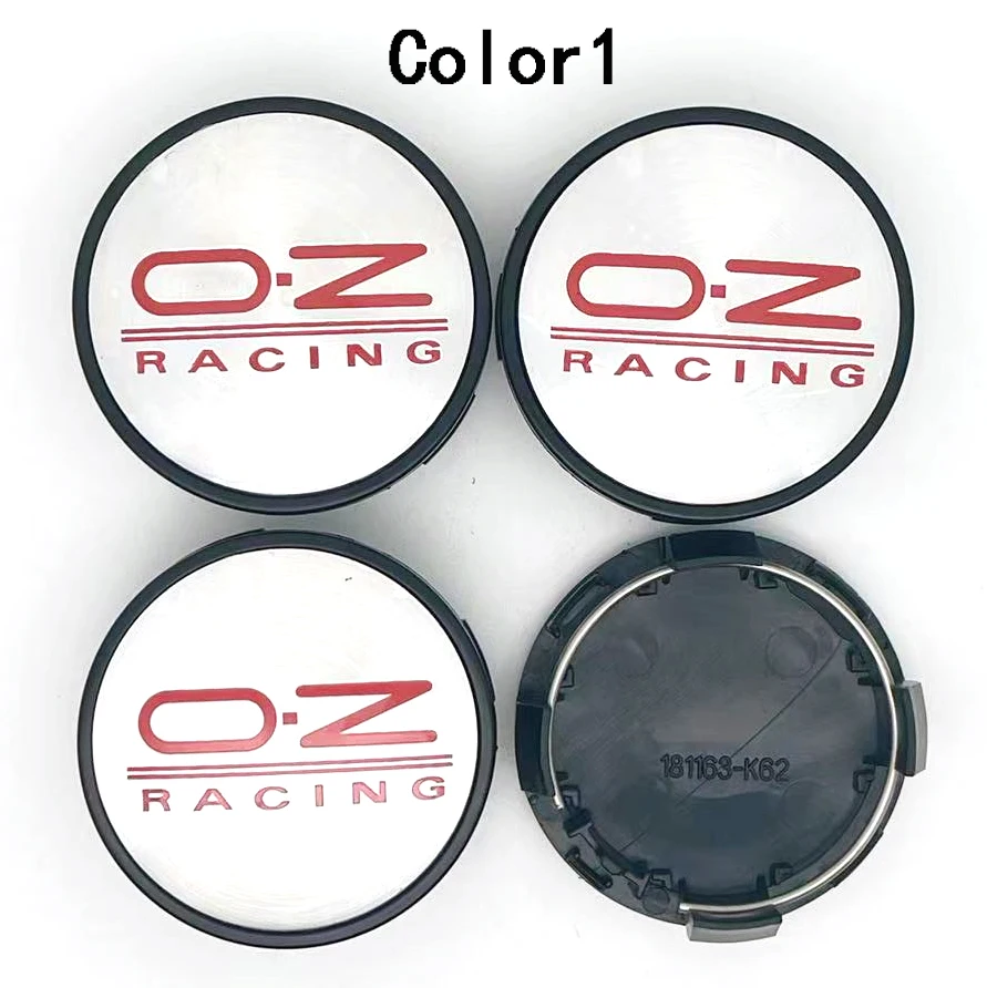 4PCS 14 COLORS 62MM OZ Racing Car Wheel Center Hub Caps Wheel Center Cap Rim Caps Emblems Hubcaps Badges Car Accessories