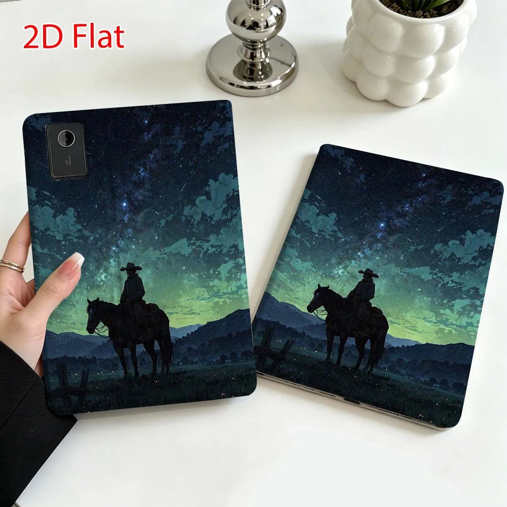 Art Horse Illustrations For Lenovo Xiaoxin Pad Pro Tab P12 P11 11 13 11.2 inch K11 Plus Pen Tray Tablet Case Soft