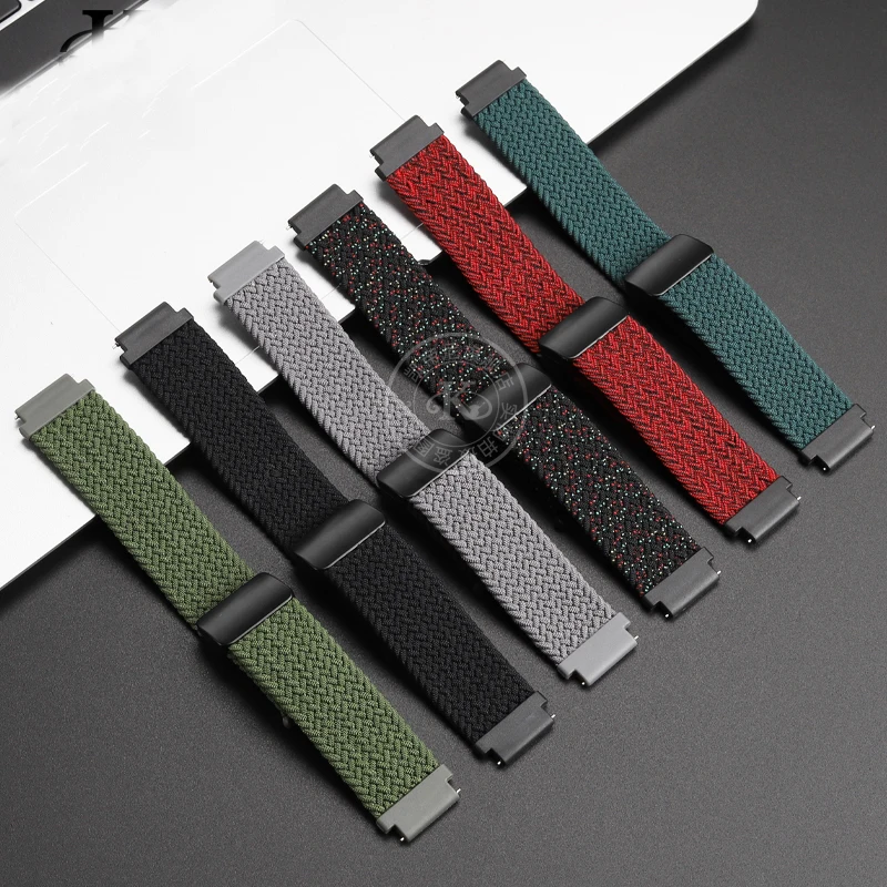 Elastic nylon Watchband for Casio student watch small square AE-1200WHD A168 AE-1200/1300/W-216 Magnetic buckle Watch Strap