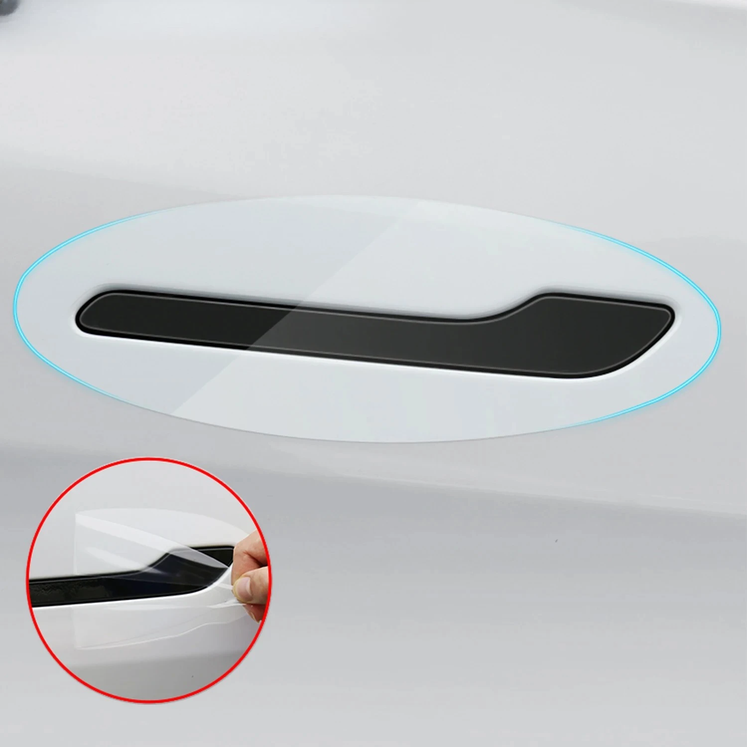 

4 шт. защитная пленка для дверных ручек против царапин для Tesla Model 3/Y 2017-2025, краска для дверных ручек, защитная пленка из ТПУ, автомобильная одежда X