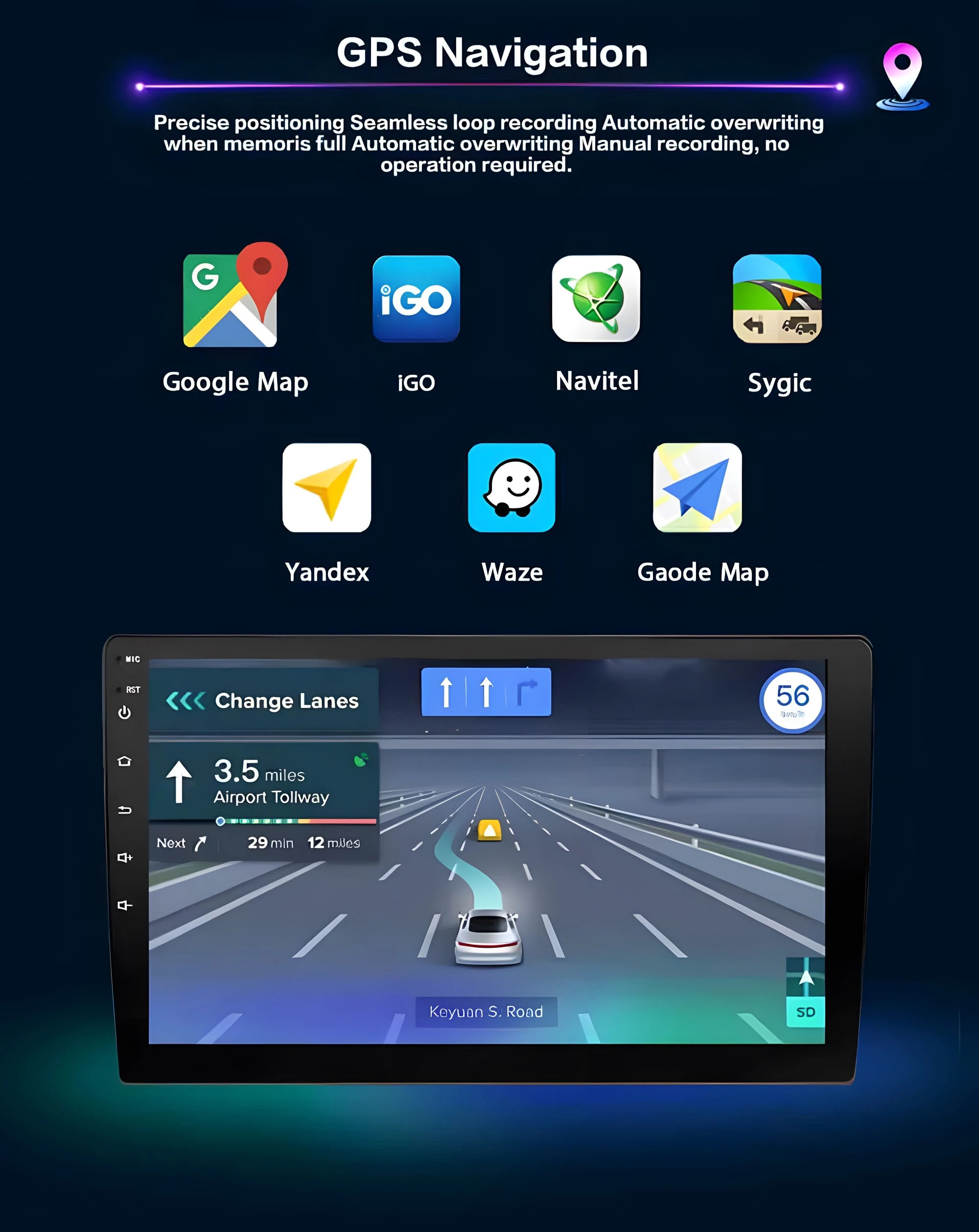 Autoradio لتويوتا يارس فيزي 2005 2006 2007 - 2012 مشغل وسائط متعددة راديو السيارة ستيريو الصوت والفيديو ستيريو Carplay أندرويد السيارات #6