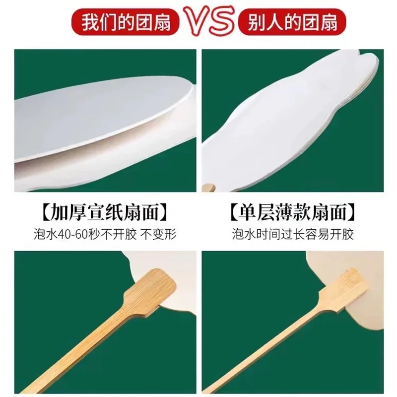 Customized. Xuan Paper Circular Fan Custom Ancient Calligraphy Tourist Souvenir Floating Paint Special Fan Multip