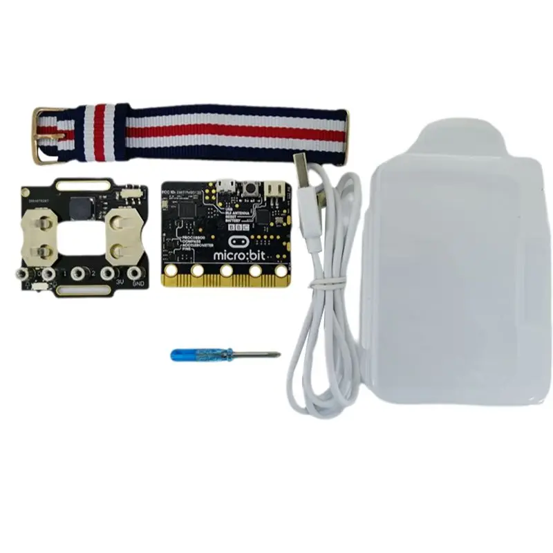 FFYY-For Microbit V2 Development Board Programmable Watch Wearable Kit Wear:Bit Scratch For School DIY Programming Kit