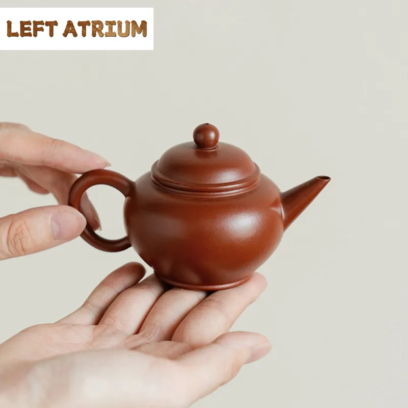 

85ml Authentic Yixing Purple Clay Teapots Handmade Level Small Pot Raw Ore Zhu Mud Tea Maker Kettle Zisha Teaset Cafes Drinkware
