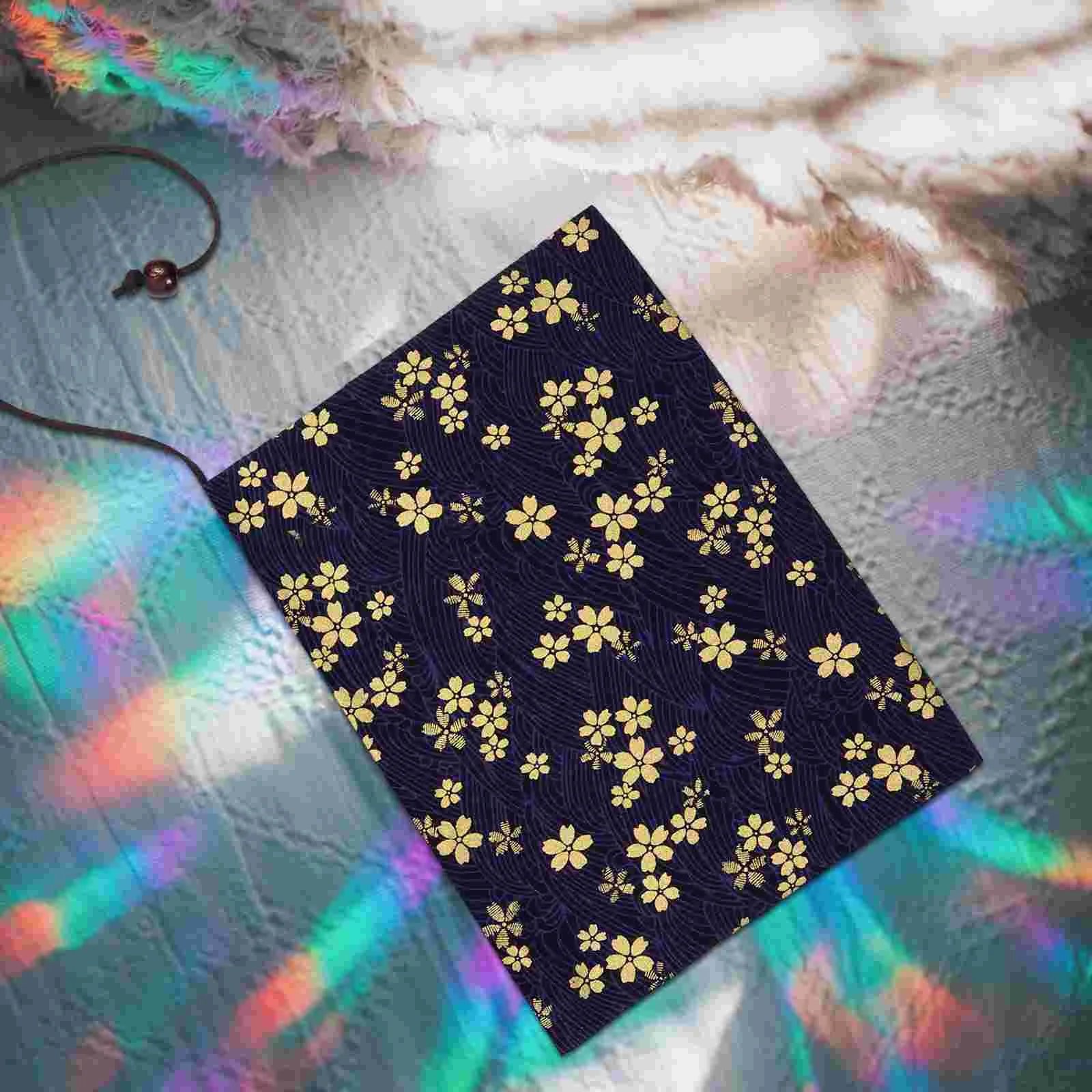 Bronzing Hand Ledger Book Cover Diary Hand-made Sleeve Protective Cherry Blossoms The Gift