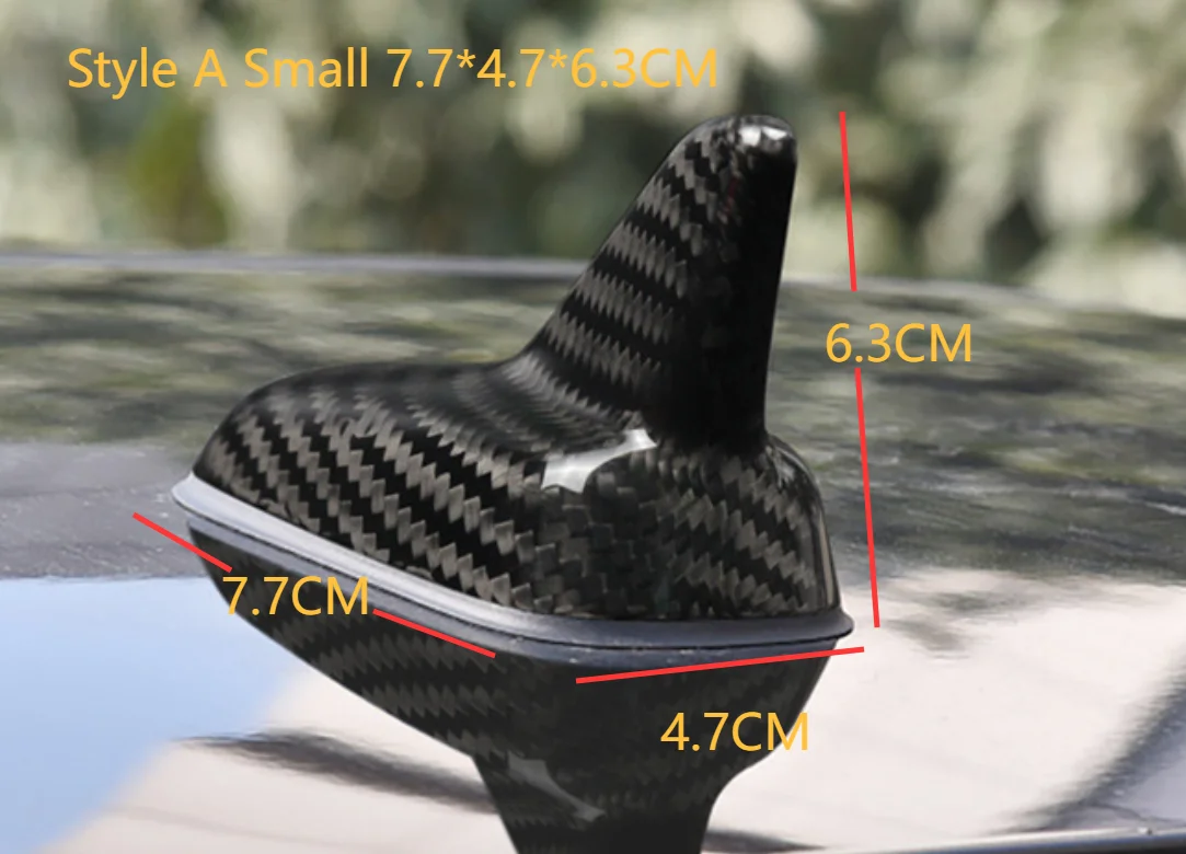 For Volkswagen Real Carbon Fiber Shark Fin Aerial Antenna Cap Cover For VW Golf 7 Passat Magotan Tiguan L Jetta Tayron Teramont