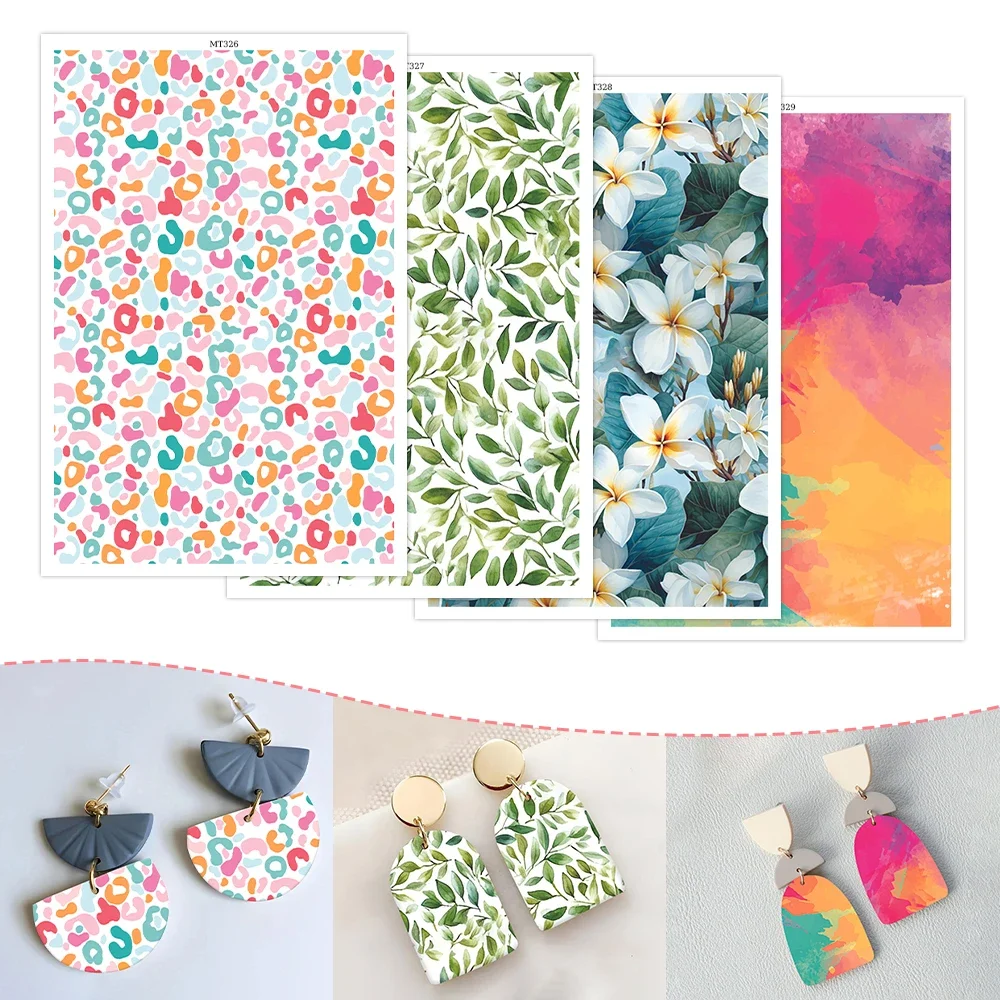 

Polymer Clay Watercolor Transfer Paper Engraving Printing Modeling Decorative Paper Handmade Ceramic Craft Pottery Making Tools
