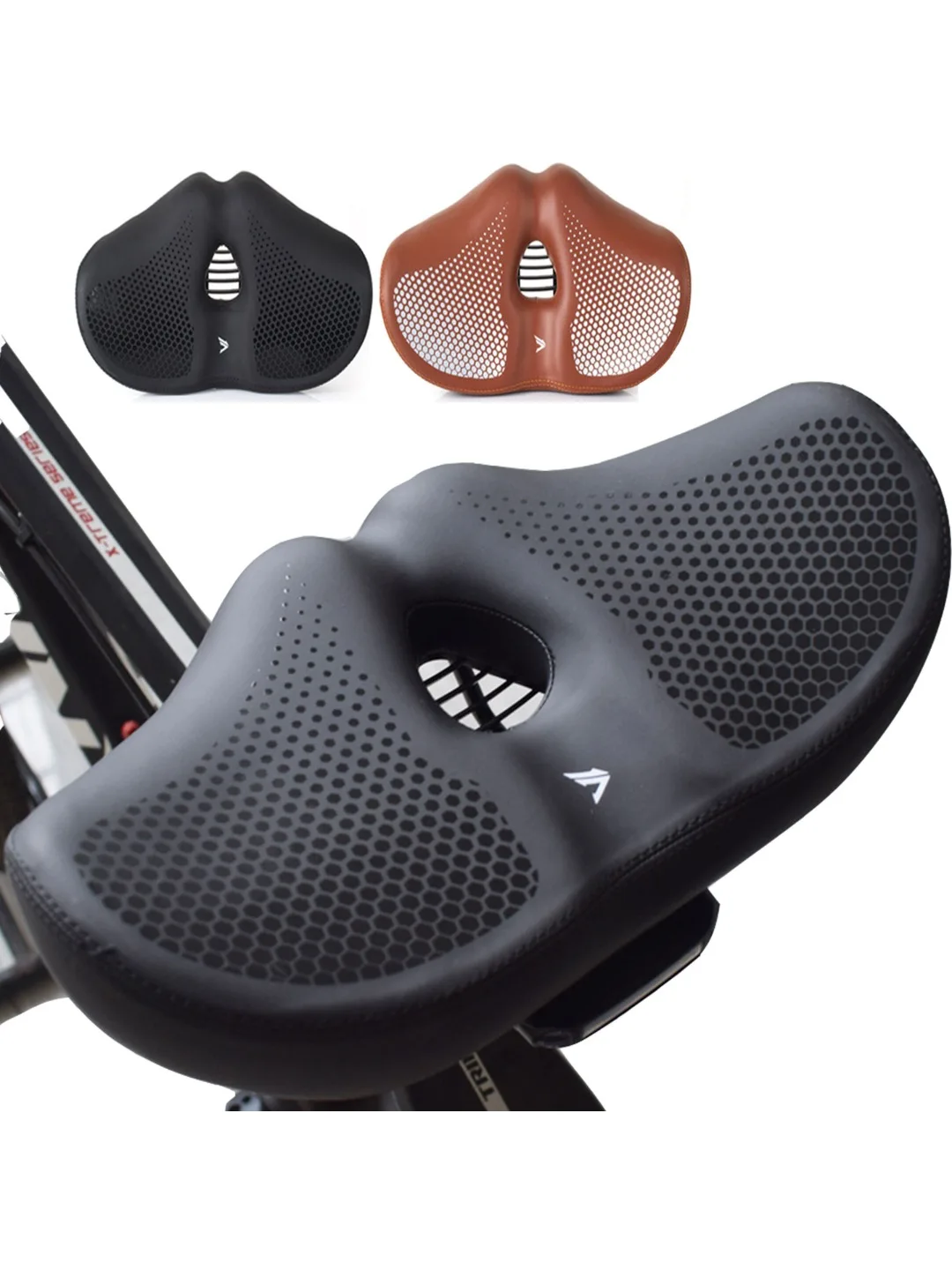AliExpress HUIJING Bike Seat Cushion for Men Women - Extra Padding Comfort Wide Bicycle Seat Oversized Comfortable Saddle Peloton Bikes Exercise