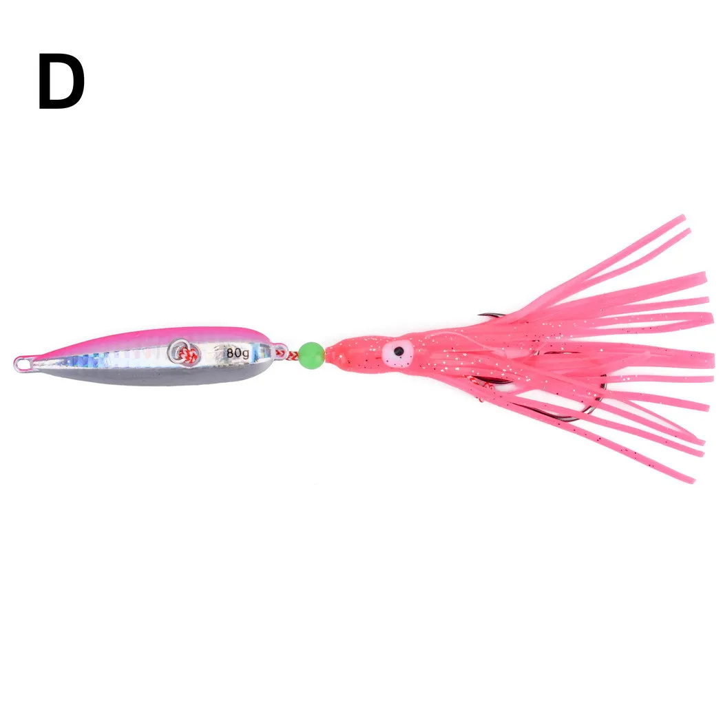 1 Stück 40g-200g Jigging Squid Pesca Inchiku Metall-Jigkopf Leurre Oktopus-Skirt Kingfish Snapper Grouper Slow Bait Angelköder – Detail 10