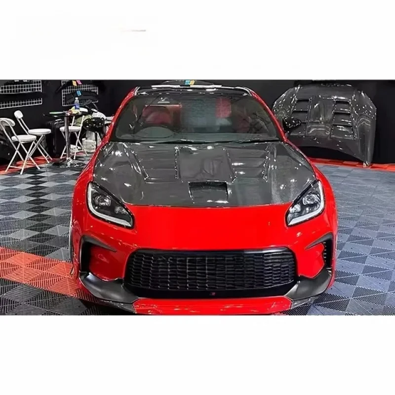

2020- GR86 ZD8 Wet Carbon Fiber Hood with Vent ZN8 BRZ ZC8 Bonnet Body Kit FPR Carbon Fiber