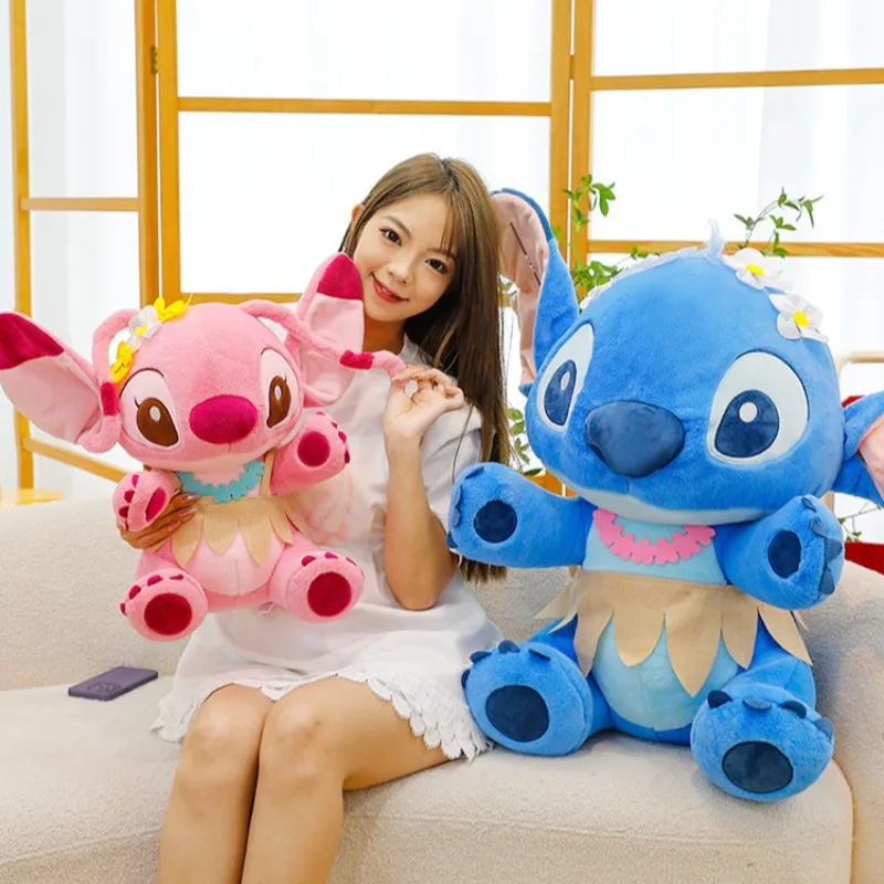 

2-стильная плюшевая игрушка в стиле поп-кавай, аниме, Лило и Стич, мягкие игрушки, рождественский детский подарок на день рождения, каваи, декоративные игрушки