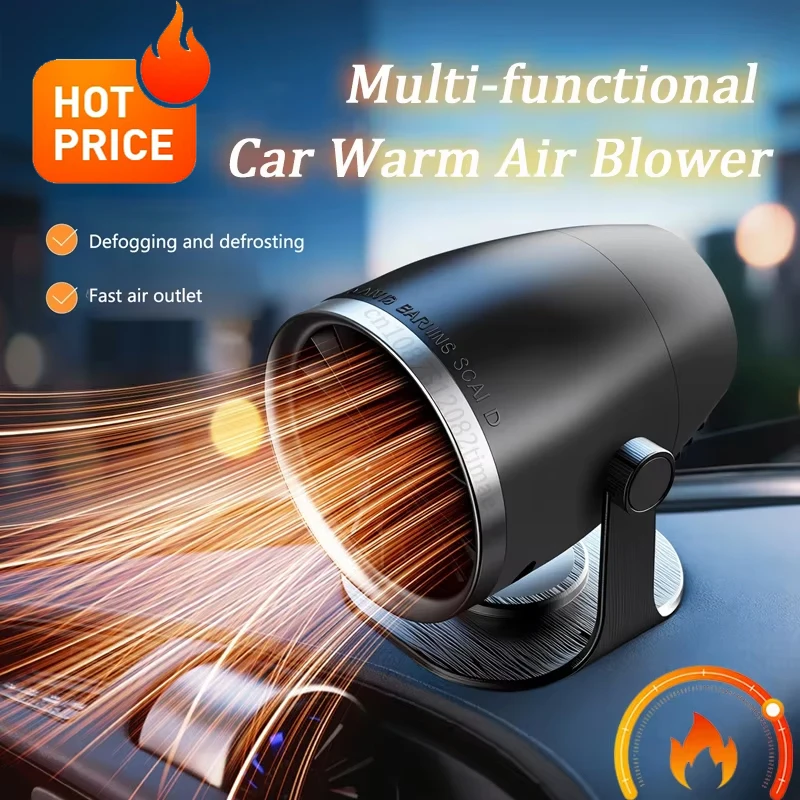 

Portable Car Cooling Heater Defroster 12V 24V Dual Mode Fan Electric Windshield Demister Fast Heating Drying Auto Vehicle