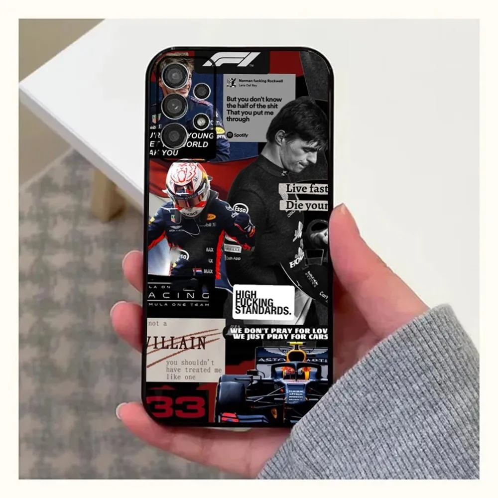 Max F1 1 V-VerstappenS Phone Case For Samsung Galaxy A20,A21s,A22,A31,A32,A52,A53,A72,73,A80,A91 Soft Black Cover