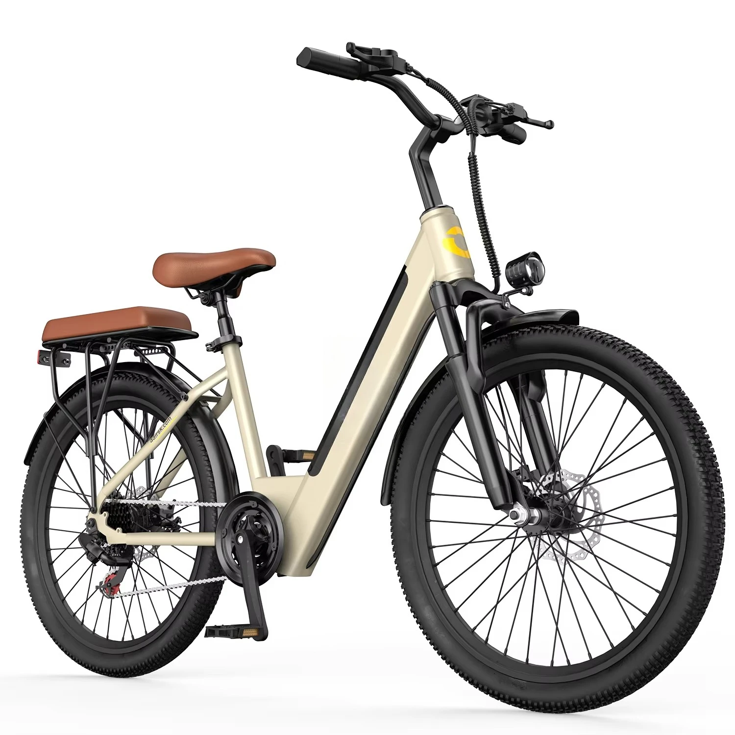 Stock Step Through City Electric Bike 36V 13Ah Removable Battery 26 Inch Comfort Ebike for Women Adults