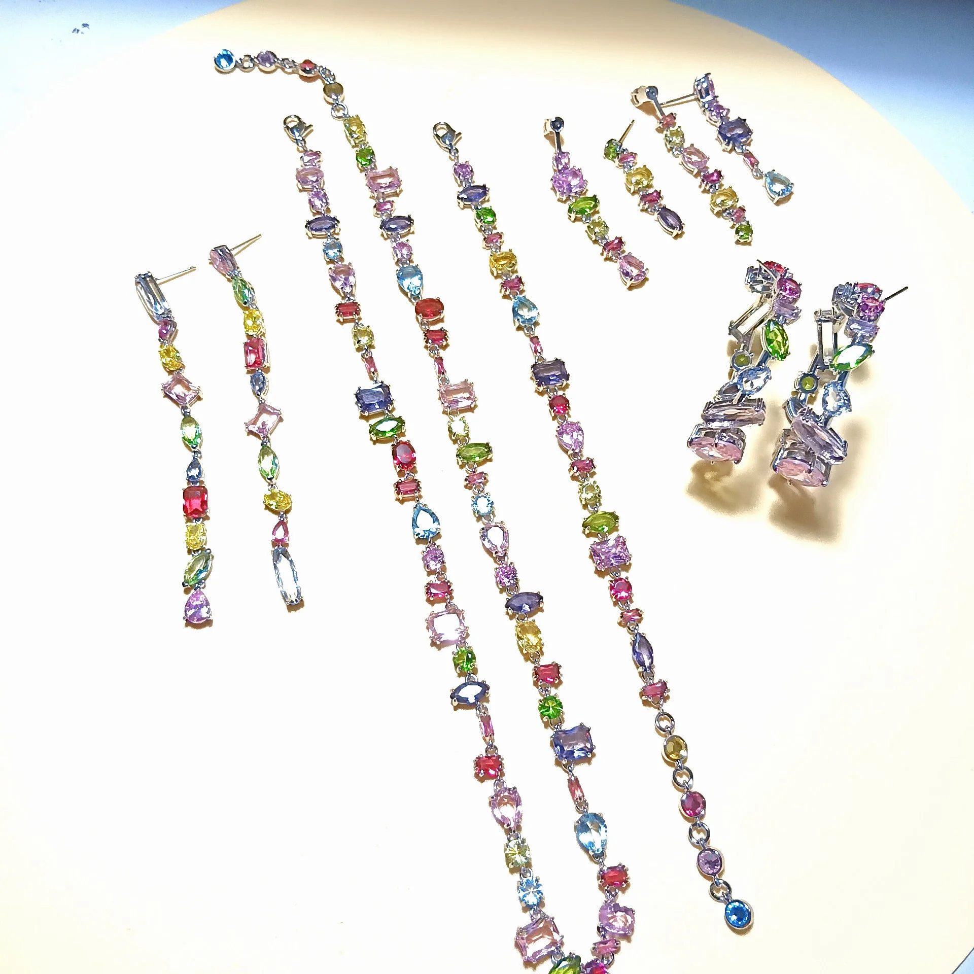 High Quality and Original Ladies Jewellery Set, Gema Series Candy Jewellery Set, Suitable for Holiday Gifts, Party Dresses
