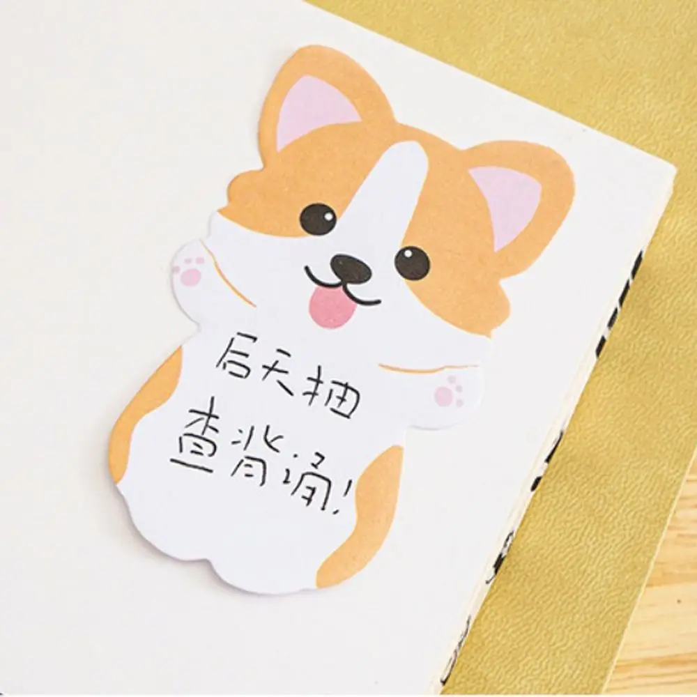 Bookmarks Cartoon Bear Animal Memo Pad Sheep Cat Notepad Kawaii Ins Message Paper Stationery