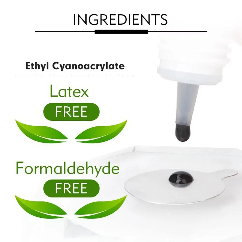 Colla per innesto di ciglia da 5ml 2-3 secondi adesivo forte ad asciugatura rapida nessuna colla per Extension ciglia a basso odore irritante