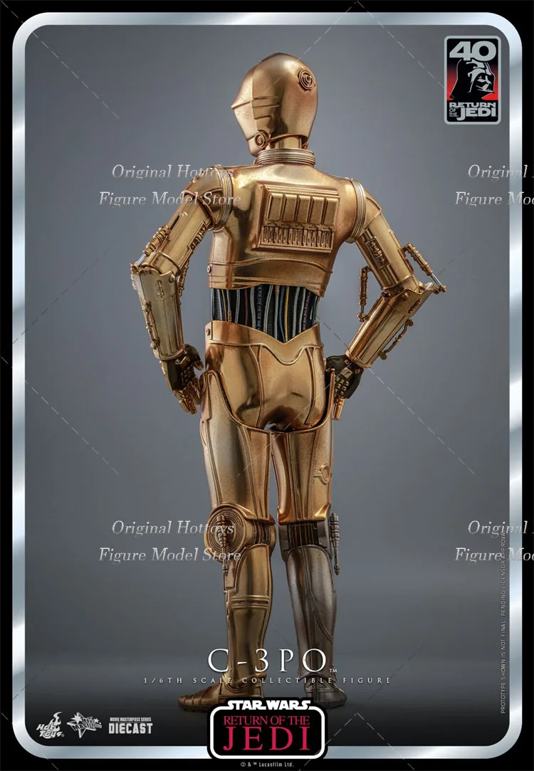 HOTTOYS HT HT 1/6 pria tentara bintang perang 3-kembali Jedi C-3PO Set lengkap 12 inci Model tokoh aksi