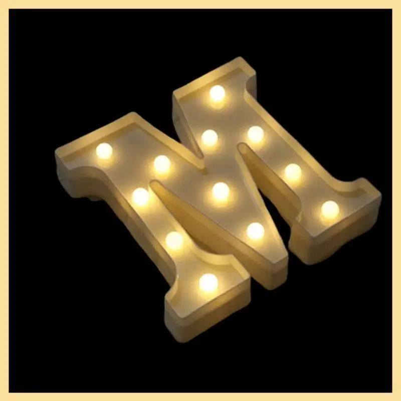 

GOOD-Luminous Letter Lamp LED Lamp Birthday Wedding Proposal Decoration Alphabetic Night Light