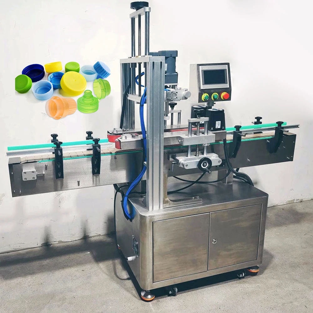 

New Style Automatic Can Jar Capping Machine Cap Plastic Capper Rotary Bottles Pvc Bottle Capping Machine Electric Provided