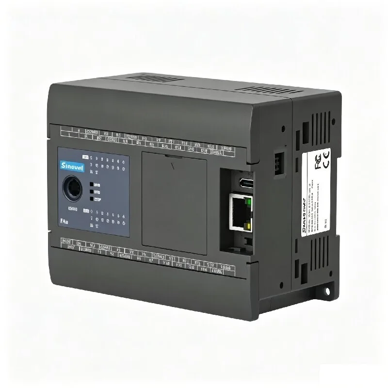 Samkoon PLC Programmable Logic Controller, 16DI 16DO Transistor/Relay Output, Support Ethernet, Industrial Automation Controller