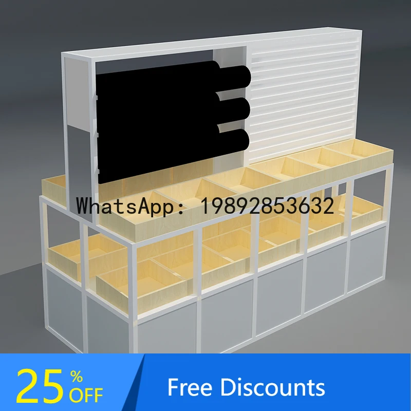 XL Display Rack Island Cabinet Store Hanging Decoration Shelf Small Accessories Premium Earring Display Cabinet
