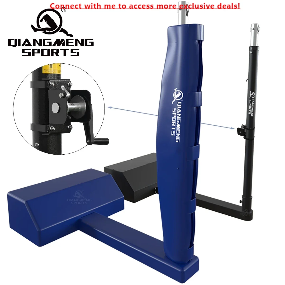 

Factory Direct Sales, Height-adjustable Multi-functional Steel Movable Box-type Volleyball Post Suitable For All Ages